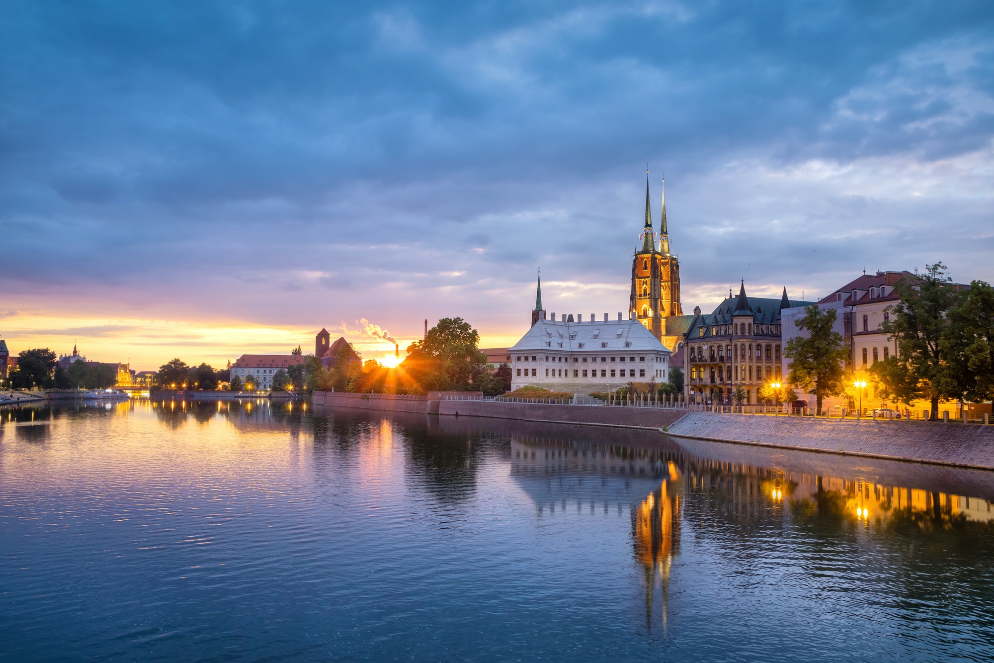 Cathedral Island (Ostrow Tumski) in Wroclaw, Poland